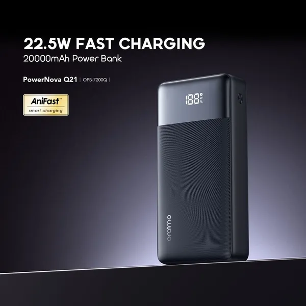 Oraimo PowerNova Q21 OPB-7200Q 20,000mAh 22.5W Fast-Charging Power Bank - Image 2