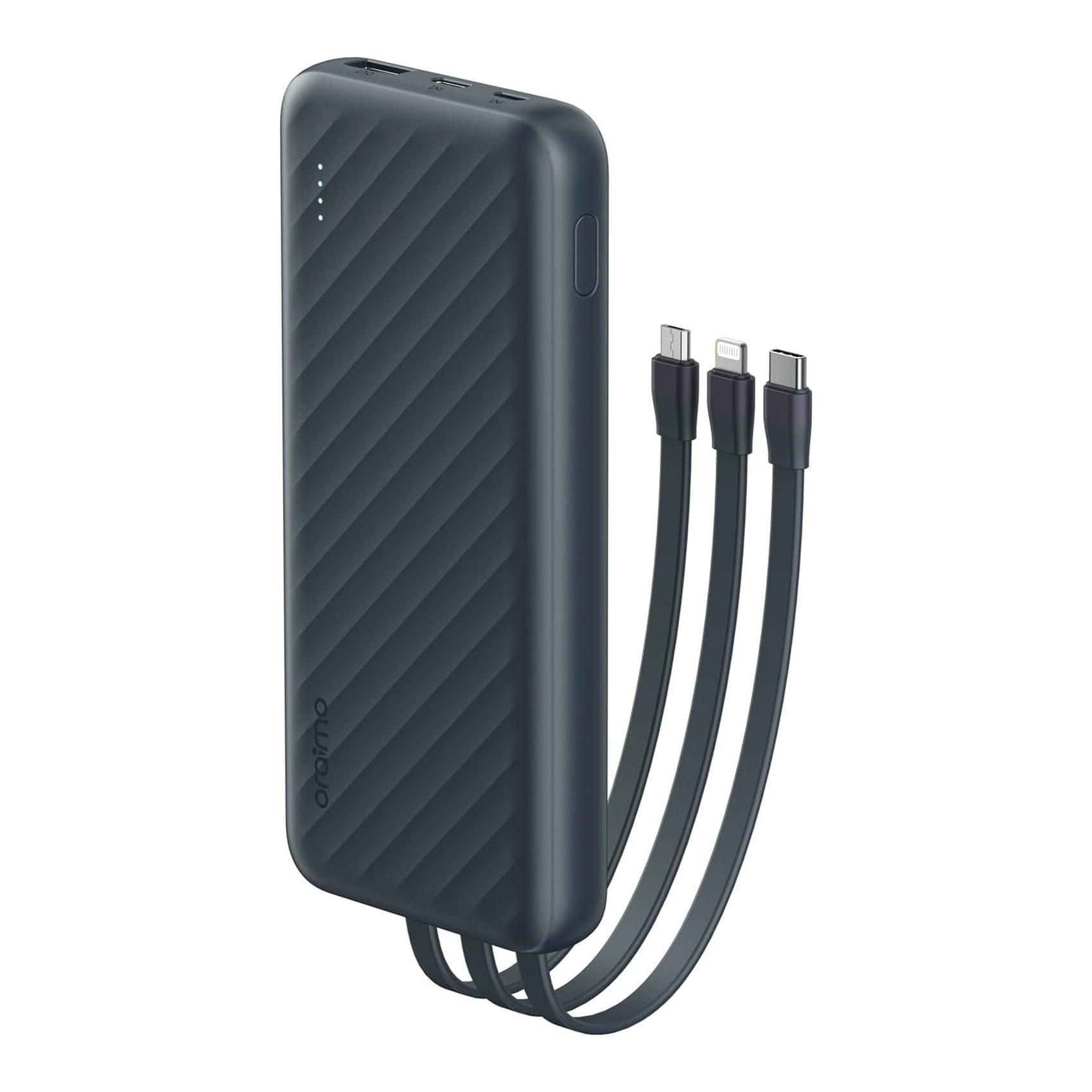 Oraimo OPB-P5101 Slice Link 10,000mAh Power Bank – 3-in-1 Built-In Cables