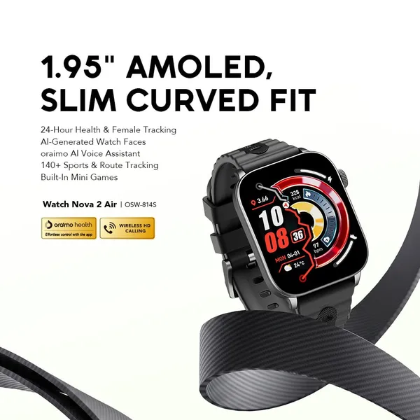 Oraimo OSW-814S Watch Nova 2 Air Smartwatch - Image 2
