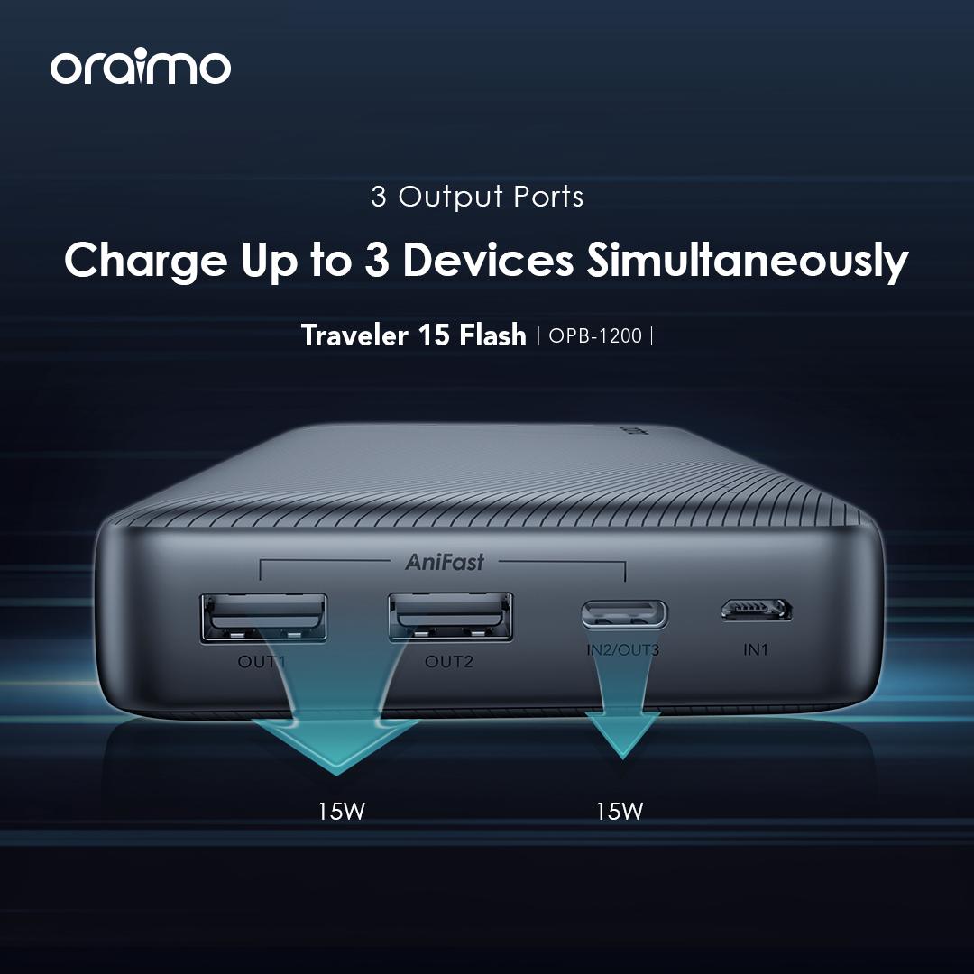 Oraimo Traveler 15 Flash OPB-1200 20,000mAh Power Bank - Image 3