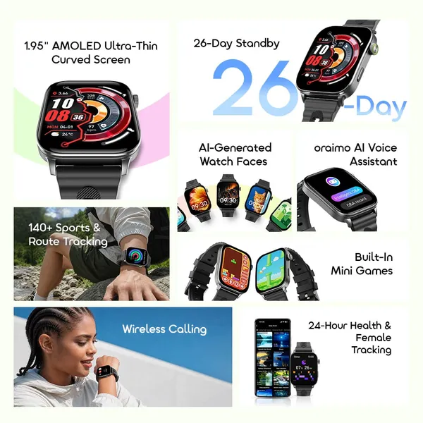 Oraimo OSW-814S Watch Nova 2 Air Smartwatch - Image 3