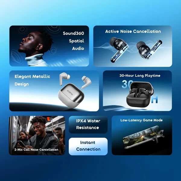 Oraimo SpaceBuds Neo+ ANC True Wireless Earphones - Image 4