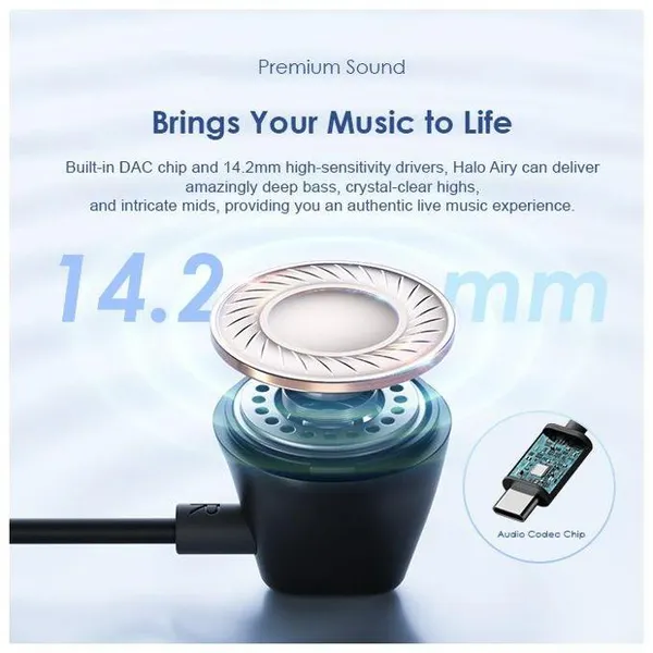 Oraimo Halo Airy OEP-650 Type-C Wired Earphones - Image 4