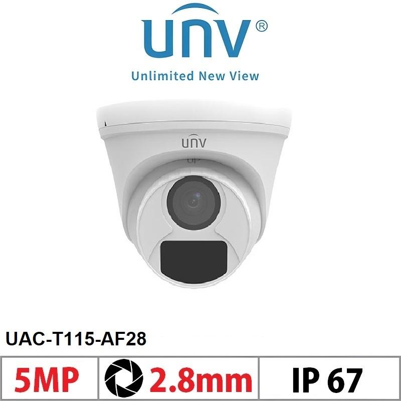 Uniview UAC-T115-AF28 – 5MP HD Fixed IR Turret Camera - Image 4