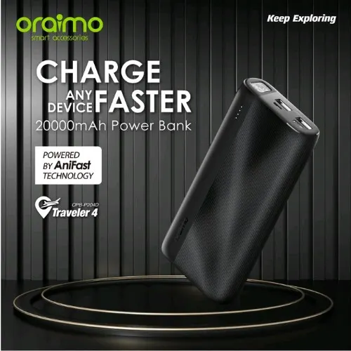 Oraimo Traveler 4 OPB-P204D 20,000mAh Power Bank - Image 4