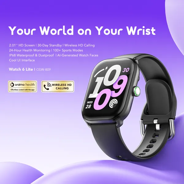 Oraimo Watch 6 Lite OSW-809 Smartwatch - Image 4