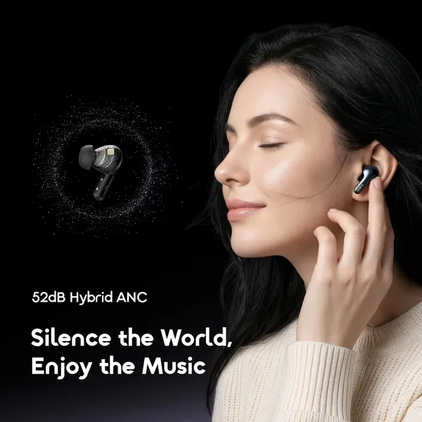 Oraimo SpaceBuds 2 OTW-631 – 52dB Hybrid ANC AI Translation Wireless Earbuds - Image 4