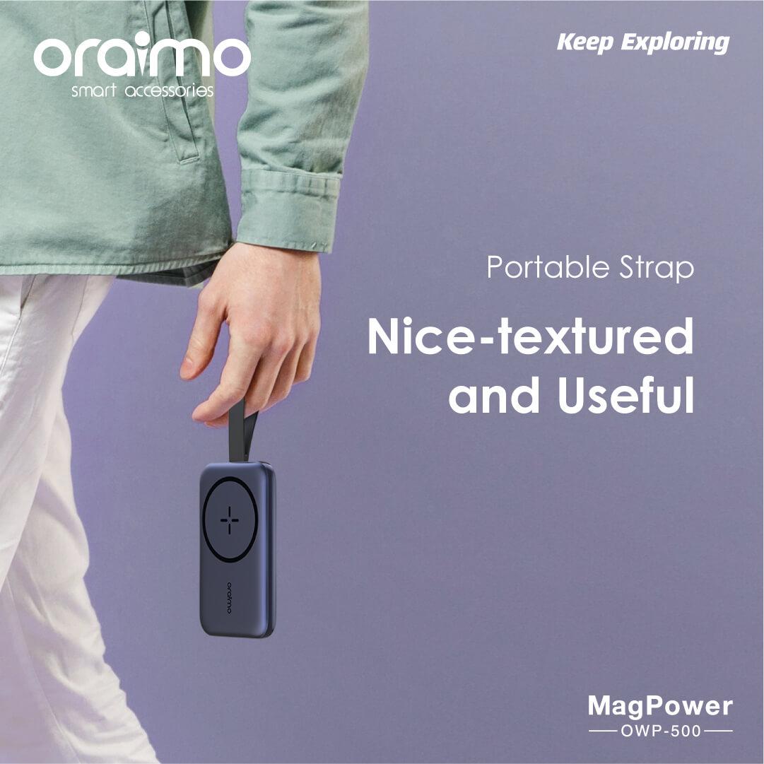 Oraimo OWP-500 MagPower 5,000mAh Magnetic Wireless Power Bank - Image 5