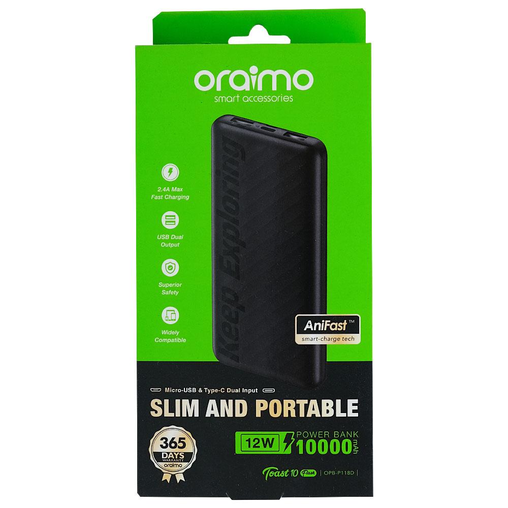Oraimo Toast 10 Flash OPB-P118D 10,000mAh Power Bank - Image 3