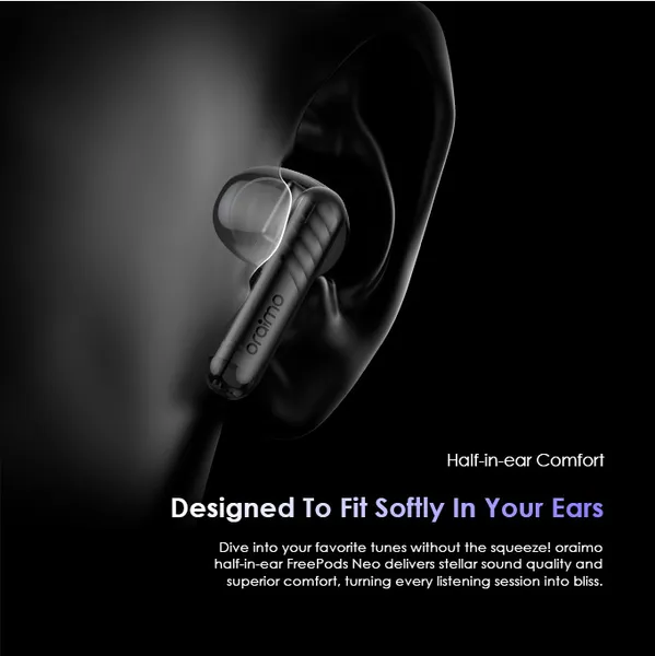 Oraimo FreePods Neo OTW-330S Half-In-Ear Wireless Earbuds - Image 3