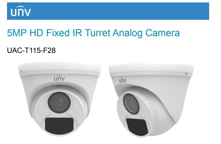 Uniview UAC-T115-AF28 – 5MP HD Fixed IR Turret Camera - Image 5