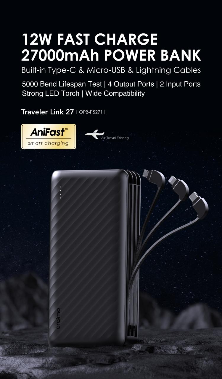 Oraimo OPB-P5271 Traveler Link 27 27,000mAh Power Bank - Image 6