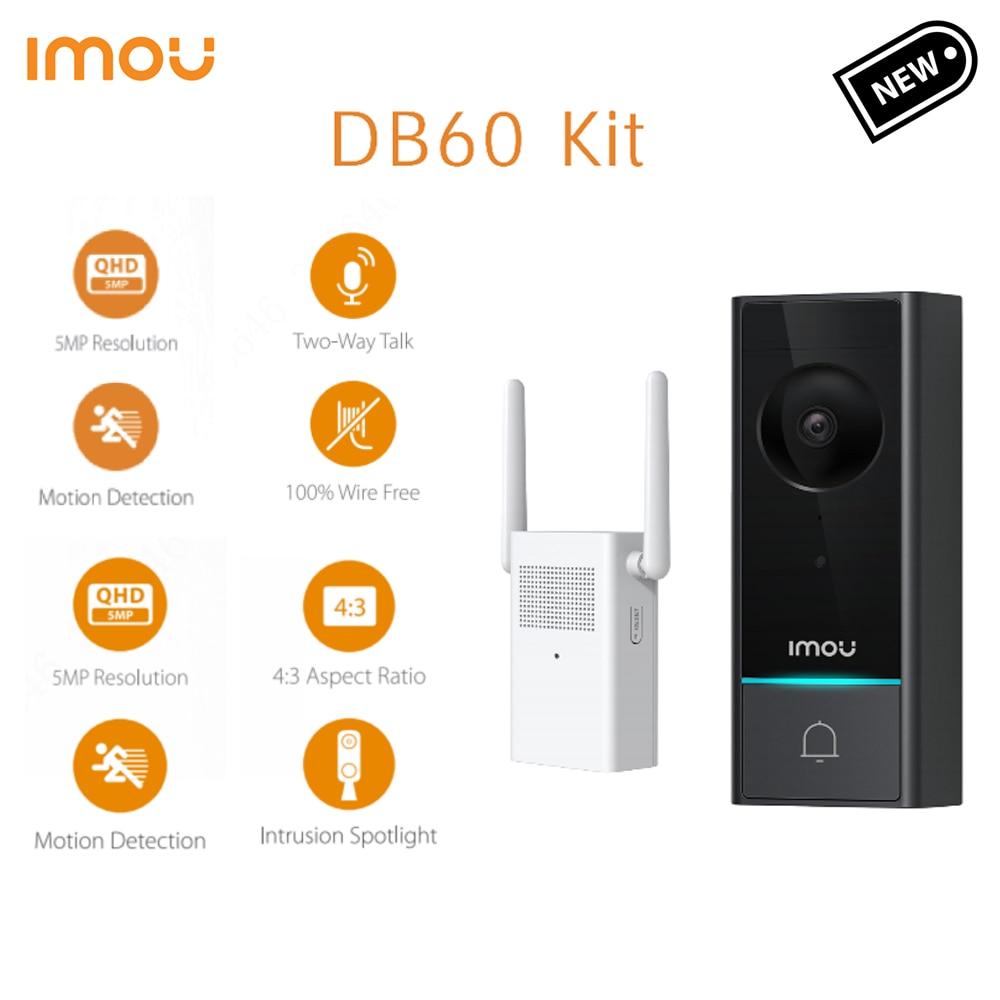 IMOU DB60/DS21-PEUR Wireless Battery Doorbell Complete Set - Image 6