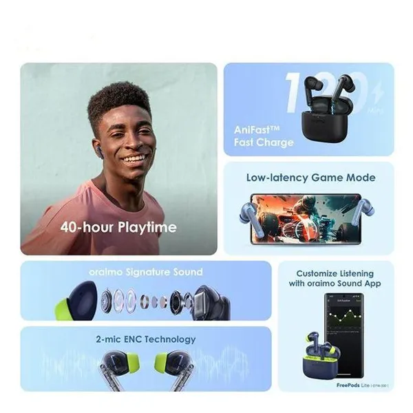 Oraimo FreePods Lite OTW-330 True Wireless Earbuds - Image 6