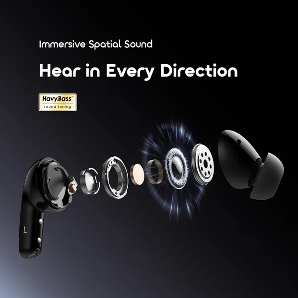 Oraimo SpaceBuds 2 OTW-631 – 52dB Hybrid ANC AI Translation Wireless Earbuds - Image 6