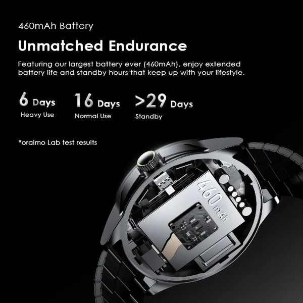 Oraimo OSW-850H Watch Pro NT 1.43" AMOLED AI Smartwatch - Image 9