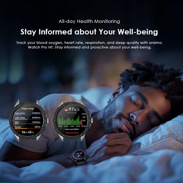 Oraimo OSW-850H Watch Pro NT 1.43" AMOLED AI Smartwatch - Image 11