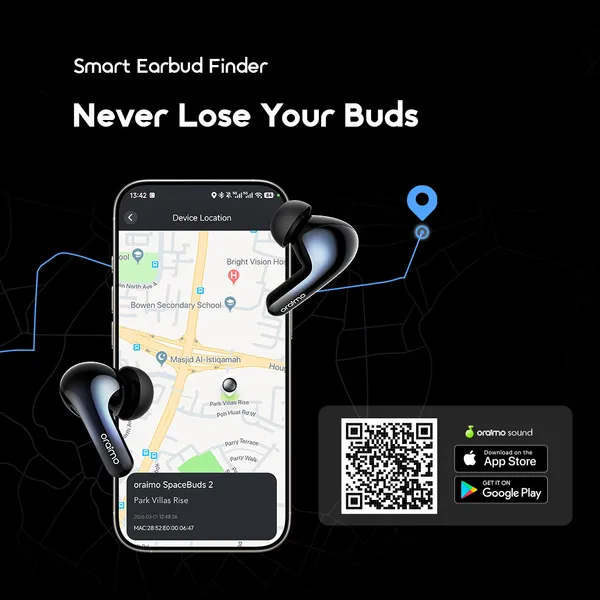 Oraimo SpaceBuds 2 OTW-631 – 52dB Hybrid ANC AI Translation Wireless Earbuds - Image 14