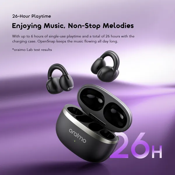 Oraimo OpenSnap OPN-373 Clip-On Open-Ear Wireless Earbuds - Image 11