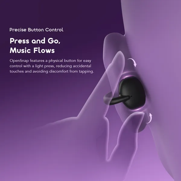 Oraimo OpenSnap OPN-373 Clip-On Open-Ear Wireless Earbuds - Image 8