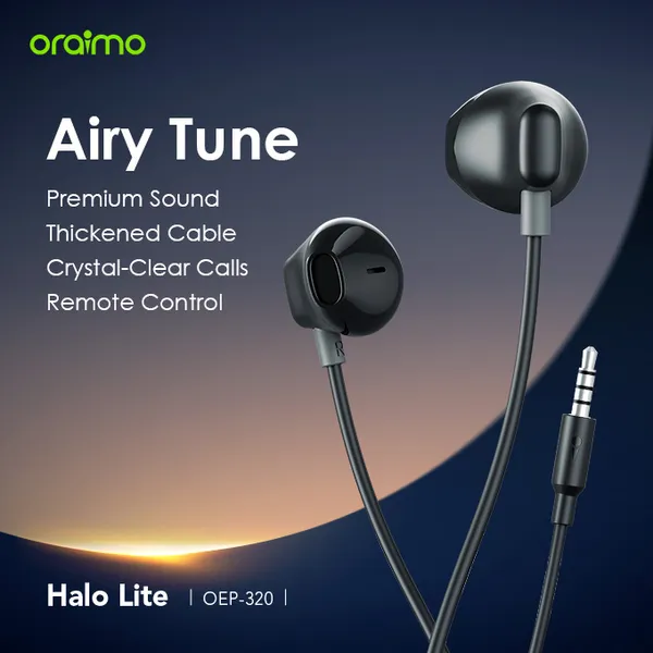 Oraimo Halo Lite OEP-320 Wired Earphones - Image 2