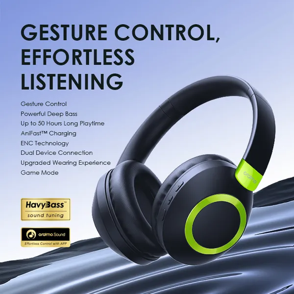 Oraimo BoomPop2S OHP-610S Wireless Over-Ear Headphones - Image 2