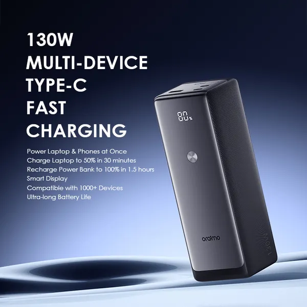 Oraimo OPB-727SQ PowerJet 130 27,600mAh 130W Power Bank - Image 2