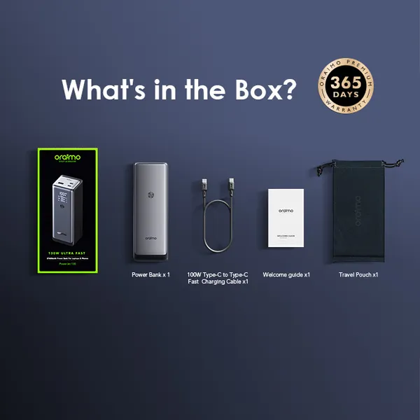 Oraimo OPB-727SQ PowerJet 130 27,600mAh 130W Power Bank - Image 15