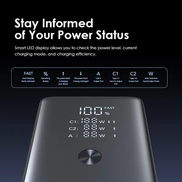 Oraimo OPB-727SQ PowerJet 130 27,600mAh 130W Power Bank - Image 7