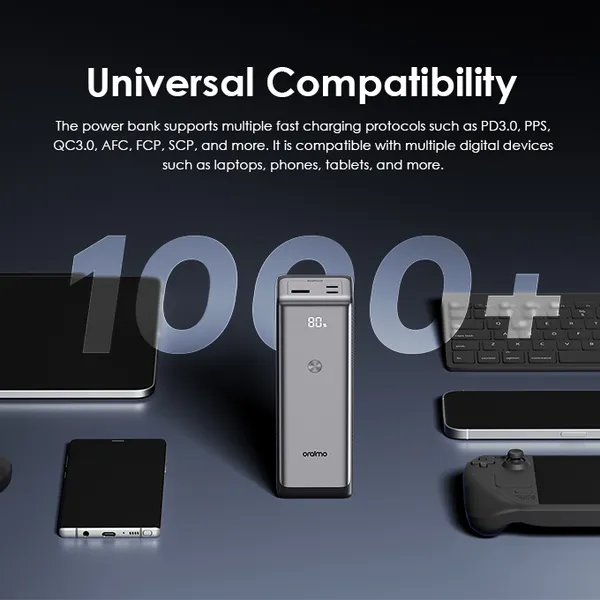 Oraimo OPB-727SQ PowerJet 130 27,600mAh 130W Power Bank - Image 8