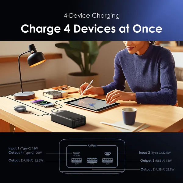 Oraimo PowerBox 400 Vision OPB-7400Q 40,000mAh 22.5W Power Bank - Image 8