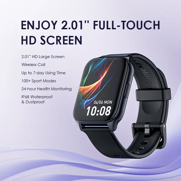 Oraimo Watch 4 Plus OSW-801 2.01" HD Smartwatch - Image 3