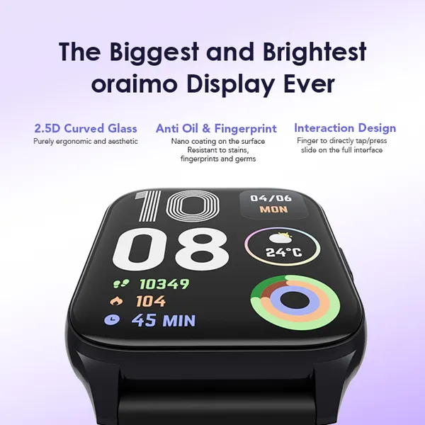 Oraimo Watch 4 Plus OSW-801 2.01" HD Smartwatch - Image 4