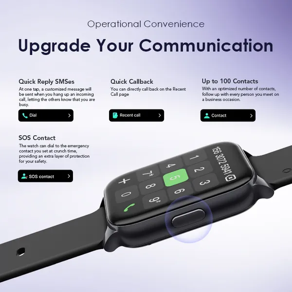 Oraimo Watch 4 Plus OSW-801 2.01" HD Smartwatch - Image 6