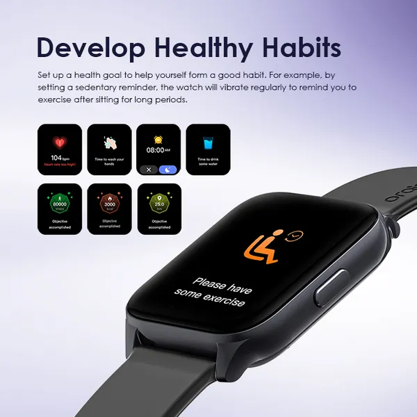 Oraimo Watch 4 Plus OSW-801 2.01" HD Smartwatch - Image 10