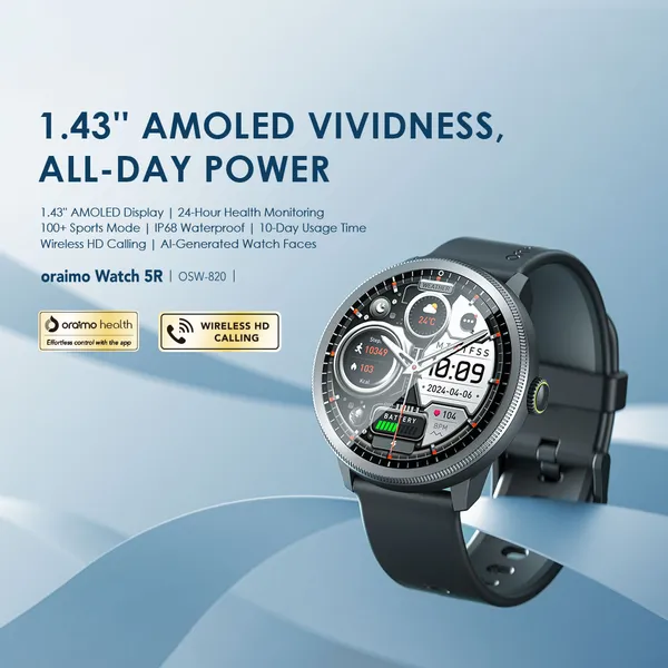 Oraimo Watch 5R OSW-820 Smartwatch - Image 2