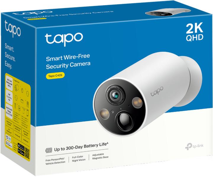 TP-Link Tapo C425 2K QHD Wire-Free Outdoor Security Camera - Image 10