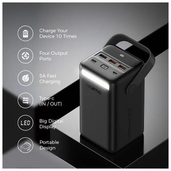 Oraimo PowerBox 500 50,000mAh 22.5W Power Bank – OPB-P500Q - Image 3