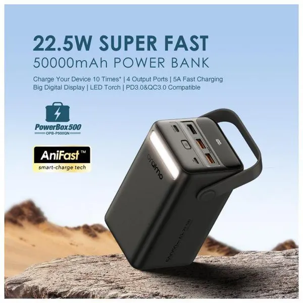 Oraimo PowerBox 500 50,000mAh 22.5W Power Bank – OPB-P500Q - Image 4