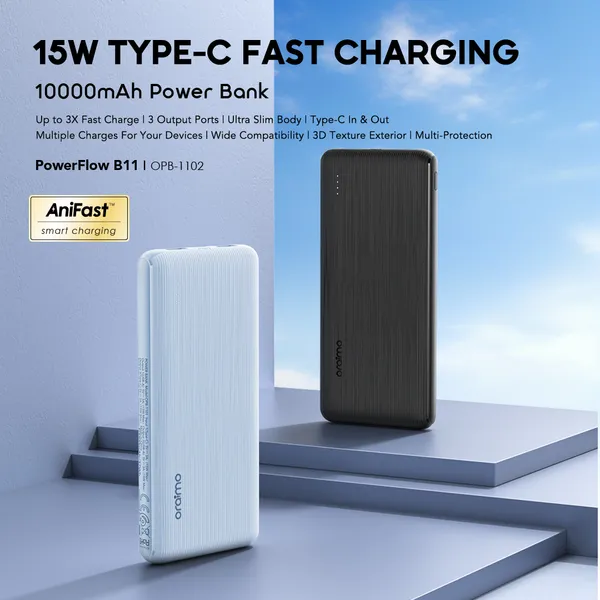 Oraimo PowerFlow B11 OPB-1102 10,000mAh Power Bank - Image 2