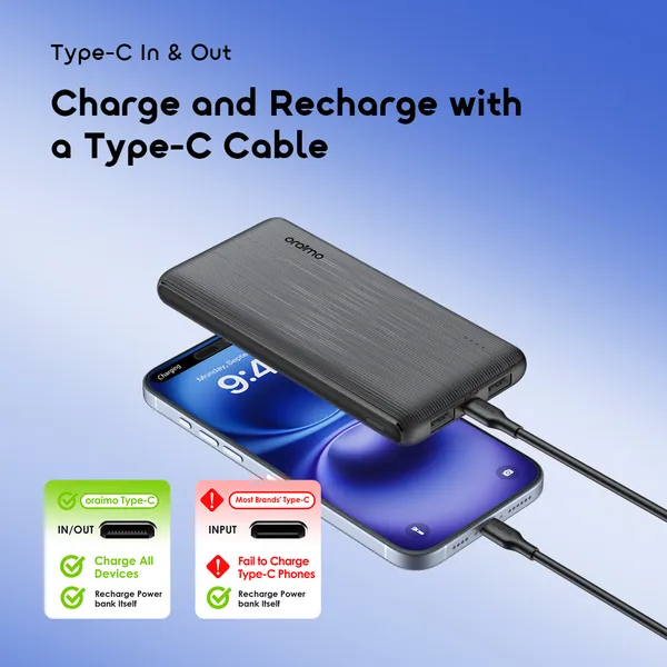 Oraimo PowerFlow B11 OPB-1102 10,000mAh Power Bank - Image 8
