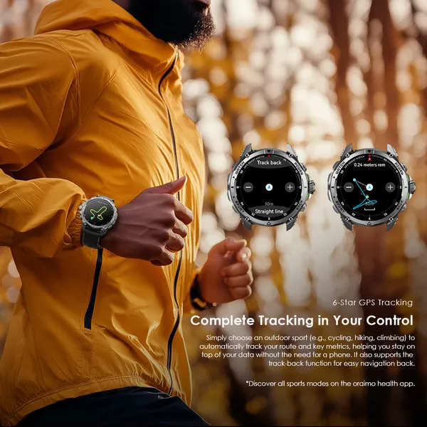 Oraimo Watch GT OSW-852H 1.43" AMOLED GPS Smartwatch - Image 4