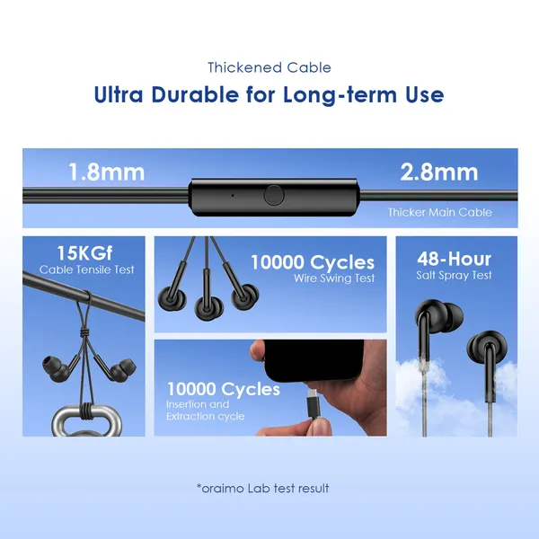 Oraimo OEP-320C Conch 2C Type-C Wired Earphones - Image 3