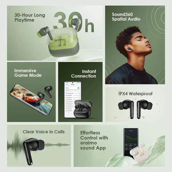 Oraimo SpaceBuds Neo Spatial Audio Earbuds - Image 3